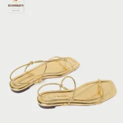 Aurielle Gold-Strap Luxe Sandals UK
