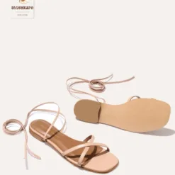 Noelle Cross-Strap Velvet Sandals UK