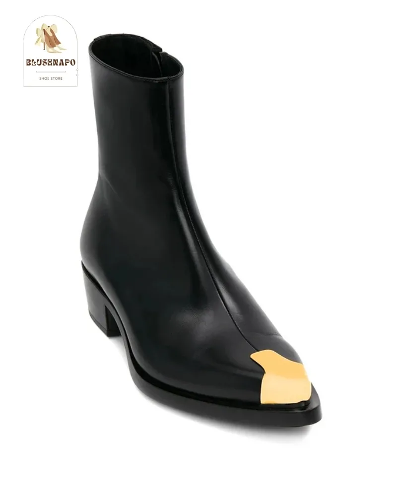 Nova Chain-Embellished Combat Boots UK