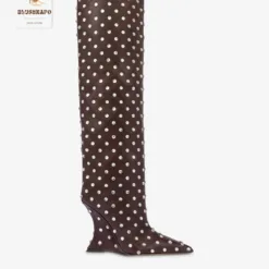 Cleo White Knee-High Platform Boots UK