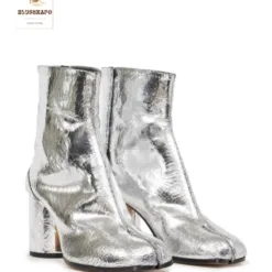 Noir Croc-Embossed Platform Boots UK