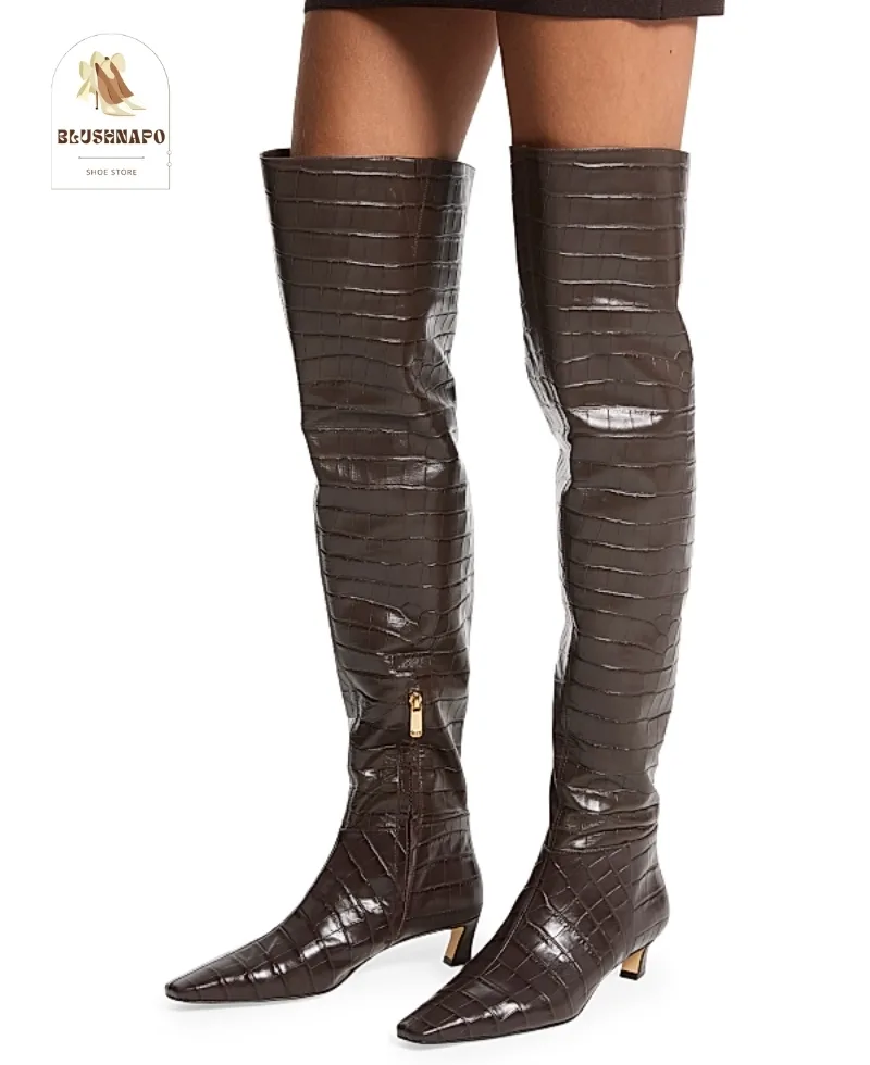 Luna Lace-Up Combat Statement Boots UK