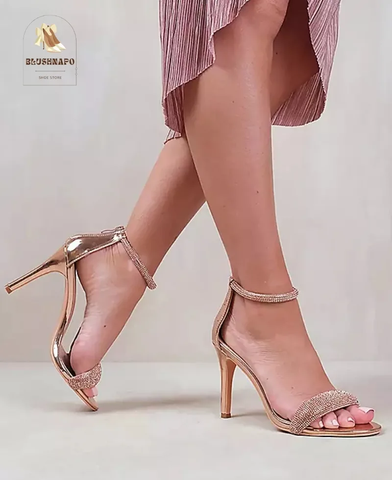 Celeste Satin Bow Heels UK